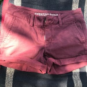 AE maroon shorts